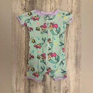 Disney Little Mermaid Kids Pajamas - Green blue and Purple